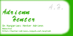 adrienn henter business card